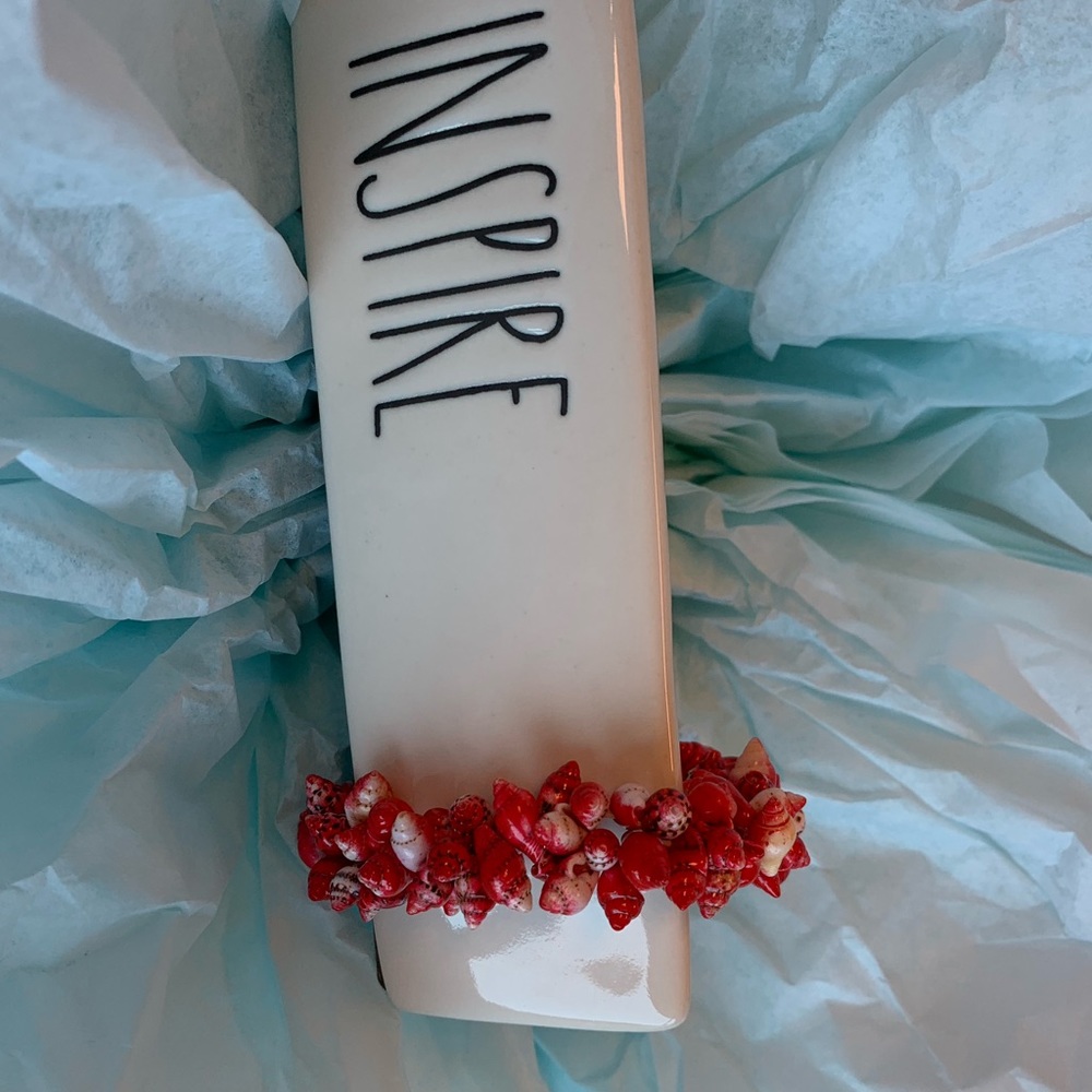 🏝⛱🏝⛱ Red real Shell bracelet